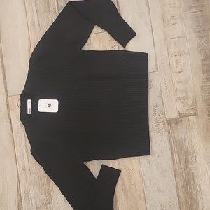 Elodie Texture Crewneck Sweater-Size M